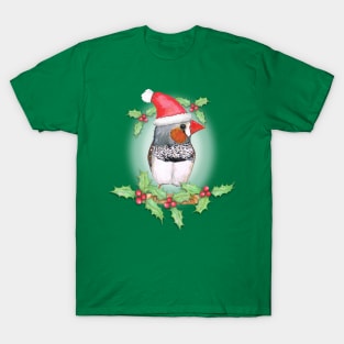 Zebra finch Christmas style T-Shirt